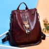 Vintage Women Soft Leather Backpack Fashion School Bags for Teenagers Girls High Quality School Backpack Women Travel Backpacks - Image 6