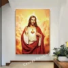 Jesus Sacred Heart Christian Catholic Vintage Posters and Prints Canvas Painting Wall Art Pictures for Living Room Home Decor - Image 3