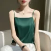 Silk Suspender Vest for 2024 Spring and SummerWomen's New Knitted Fashion Interior - Image 5