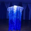 Silk Led Light Rainbow Fold Fans Belly Dance Stage Performance Party Cosplay Costume Shows Bar Nightclub Accessories - Image 3