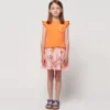 2024 Spring Summer Girls Dress Kids Printed Long Skirt Cute Casual Skirt Girls Solid Color T-shirt with Short Skirt - Image 5