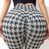 Gym Sports Houndstooth Printed Joggings Women Sexy Leggings Fashion Fitness Leggins Yoga Pants Outfit Push Up Jeggings New Tight
