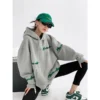 Y2k Streetwear Oversized Hoodies Women Plus Fleece Thick Embroidery Sweatshirts Harajuku Hip Hop Korean Loose Casual Pullovers - Image 4
