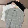 24 Early Spring New Women B*C Beaded Short Sleeve T-Shirt Bat Sleeve Polo Neck Tops Women