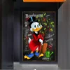 Disney Donald Duck Boss Business Graffiti Art Canvas Paintings Wall Art Posters and Prints Pictures For Living Room Home Decor - Image 2