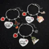 Taylor the Swift Charm Bracelet Zircon Heart TS Lover Music Album Pendants Dangle Bangle Jewelry Gifts for Women Gilrs Fans - Image 3