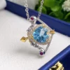 S925 Silver Topaz Pendant - Exquisite Fine Jewelry - Image 6