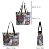 Stylish Girl Swifts Handbags Taylors Eras Tour Cool Shoulder Bag Office PU Leather Tote Bag Women Handle Print Hand Bags - Image 2