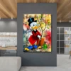 Disney Donald Duck Boss Business Graffiti Art Canvas Paintings Wall Art Posters and Prints Pictures For Living Room Home Decor - Image 3