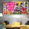 Banksy Graffiti Pop Art Love Is All We Need Poster Print Canvas Painting Abstract Wall Art For Living Room Home Decor Cuadros - Image 4