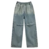 Kids Boys Jeans Blue Elastic Waist Denim Pants 5 6 7 8 9 10 11 12 13 14Years Old Children's Clothing Loose Casual Boys Trousers - Image 6