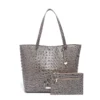 Large Capacity Shoulder Bag Women's Crocodile pattern PU Leather Handbag for Commuting and Casual Use, Versatile Tote Bag - Image 6