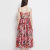 French Style Temperament Mesh Slim Fit Fishbone Waist-Tight Camisole Tube Top Large Swing Dress - Image 4