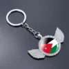 Jordan Keychain Kuwait Keyring Wooden Keyring National Flag Cabochon Glass Small Pendant Multiple Keychains - Image 5