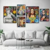 Banksy Art Virgin Mary Graffiti Poster Mona Lisa Colorful Canvas Prints Pop Street Jesus Wall Art Canvas Painting Home Decor - Image 2