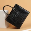 Luxury Fashion Crocodile Leather Women's Handbags Shoulder Tote Bag Large Capacity Designer Portable Ladies Top Handle Bags - Image 4