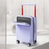 Suitcase Wide Pull Rod Rolling Luggage 20 22 24 26 Inch Front Opening Password Box Women Men Large Capacity Travel Box Trunk - Image 5