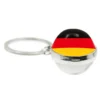 Greece,Jordan,Italy,Nigeria,Germany,Iran,Czech Republic,Coate d'Ivoire,Lithuania 20mm Glass Cabochon Double-Sided Keychain - Image 6