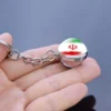 Flag Keychain Syria Iran and Jordan Kuwait Georgia Iraq Flag Keychain Flag Pendant Double Sided Glass Ball Jewelry Keyring - Image 5
