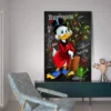 Donald Duck Boss Graffiti Art Canvas Paintings on the Wall Art Posters and Prints Comics Street Art Pictures For Living Room - Image 2