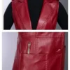 Faux Leather Vest Women's Clothing 2022 PU Autumn Jacket Korean Solid Sleeveless Vest Mid Long Coat Female Waistcoat Outerwear - Image 6