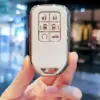 6 Button Remote Key Smart Keyless Tpu Car Key Case Cover for Honda Odyssey Key Case Men Women Key Cover Car Accessories Keychain