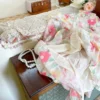2023 Summer Kids Dresses for Girls Pure Color All-match Lace Girls Short-sleeved Dress Baby Princess Dress Girls Clothes - Image 6