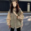 Preppy Jackets Women Baggy Girlish College Korean Fashion Retro American Streetwear Teens Coats Clothes Hip Hop Mujer Chaqueta - Image 3