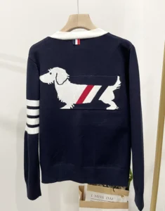 2023 TB cardigan women's cashmere cardigan women's sweater knitted cardigan jacket street Harajuku fashion sweater cardigan - Image 4