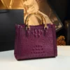 Tote Bag Crocodile Handle Slanting Cross Shoulder Women's Bag Premium Sense Ladies Bamboo Handbag Tote Mom Bag 2023 New - Image 3