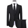 Men Suit Blazers For Wedding 3 Pieces 2 Sets Elegant Luxury Business Vest Pants Coats 2024 Formal Jackets Korean Free Shipping - Image 2