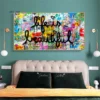 Canvas Wall Art ,life Is Beautiful Graffiti Art Canvas Posters and Prints Motivational Street Pop Art Mural Picture Home Decor - Image 2