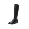 Sexy High Boots Knee-high Pu Boots High Heels for Women Fashion Shoes Booties Female Gothic Shoes Combat Boots for Women - Image 4