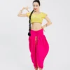 India Dance Practice Pants Women Adult/Kids Nepal Style Clothing Oriental Dance Multicolor Trousers Belly Dance Pants DQL6080 - Image 3