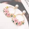Vintage Boho India Ethnic Water Drip Hanging flower Dangle Drop Earrings for Women Female New Wedding Party Jewelry Accessories - Image 5