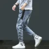 Sweat Pants Mes Hip Hop Embroidery Spring Autumn Harem Jeans Korean Fashion Casual Trousers Elastic Waist Man Streetwear Joggers - Image 5