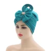 Handmade Nigerian Wedding Gele African Auto Gele Headtie Muslim Turban Cap Arab India Hat Female Head Wraps Turbante Mujer - Image 3