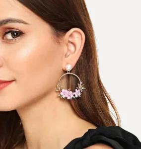 Vintage Boho India Ethnic Water Drip Hanging flower Dangle Drop Earrings for Women Female New Wedding Party Jewelry Accessories - Image 2