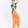 India Dance Practice Pants Women Adult/Kids Nepal Style Clothing Oriental Dance Multicolor Trousers Belly Dance Pants DQL6080 - Image 6