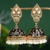 Boho Gypsy Pink Carved Indian Earrings 2020 Womens Jewelry Retro Pearl Tassel Ladies Jhumka Earrings Orecchini - Image 4