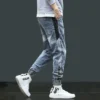 Sweat Pants Mes Hip Hop Embroidery Spring Autumn Harem Jeans Korean Fashion Casual Trousers Elastic Waist Man Streetwear Joggers - Image 6