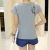 Summer T-shirt Women Casual Lady Top Tees Cotton White Tshirt Female Brand Clothing T Shirt Top Tee - Image 5