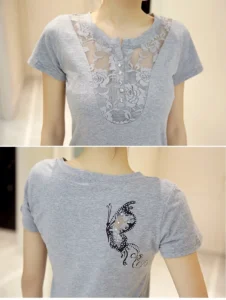 Summer T-shirt Women Casual Lady Top Tees Cotton White Tshirt Female Brand Clothing T Shirt Top Tee - Image 6