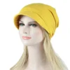 New Fashion Hat Women Casual Plait India Hat Muslim Ruffle Cancer Chemo Hat Beanie Scarf Turban Head Wrap Cap - Image 6