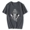 T Shirt Ganesh Head Hinduism India Goa Trippy Meditation Yoga Chakra Esoteric Psychedelic Men Cotton T Shirt Hip Hop Tees Tops - Image 3