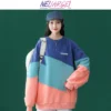 NELLARGEL Women Y2k Patchwork Harajuku Hoodies 2023 Female Vintage Korean Fashion Sweatshirts Girl Japanese Streetwear Pullovers - Image 4