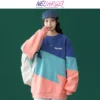 NELLARGEL Women Y2k Patchwork Harajuku Hoodies 2023 Female Vintage Korean Fashion Sweatshirts Girl Japanese Streetwear Pullovers - Image 3