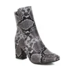 YMECHIC Fashion Retro Punk Gothic Snake Print Snakeskin Pattern Square Toe Block High Heels Womens Shoes Ankle Boots Winter 2024 - Image 4