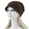 New Fashion Hat Women Casual Plait India Hat Muslim Ruffle Cancer Chemo Hat Beanie Scarf Turban Head Wrap Cap - Image 4
