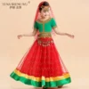 Children Festival Halloween Costumes Indian Dance Belly Dance Kids Bollywood Costumes Princess Fancy Outfit India Girl Top Skirt - Image 5